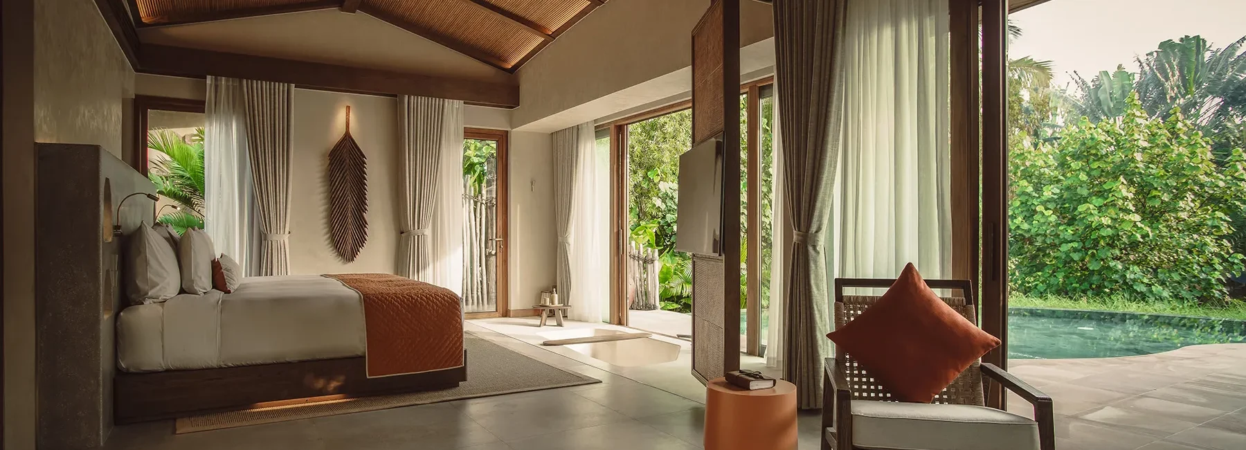 Namia River Retreat/ Nipa Pool Villa living area